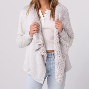 Thread & Supply Monarch Sherpa Open Front Cardigan